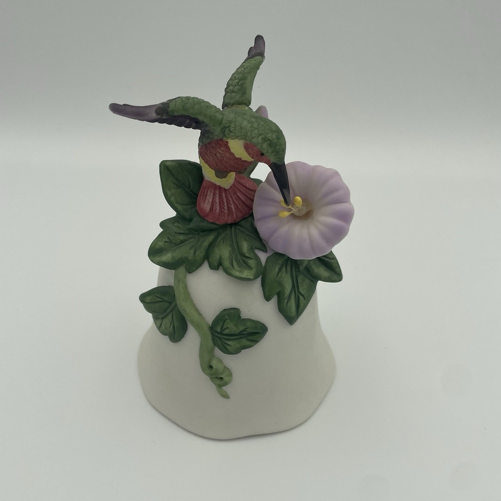 VTG Beautiful‎ Ceramic Hummingbird Bell Repaired